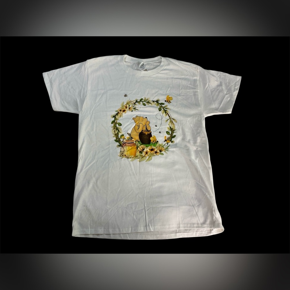 New Vintage Style Winnie The Pooh Graphic T-Shirt White Disney Inspired Medium